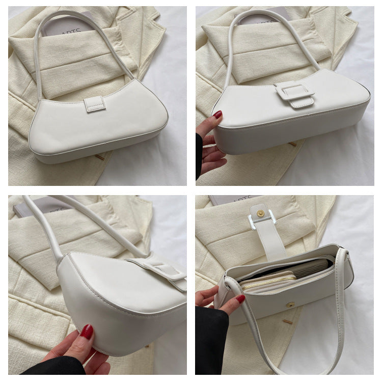 Petit sac carré à bandoulière texturé de style occidental