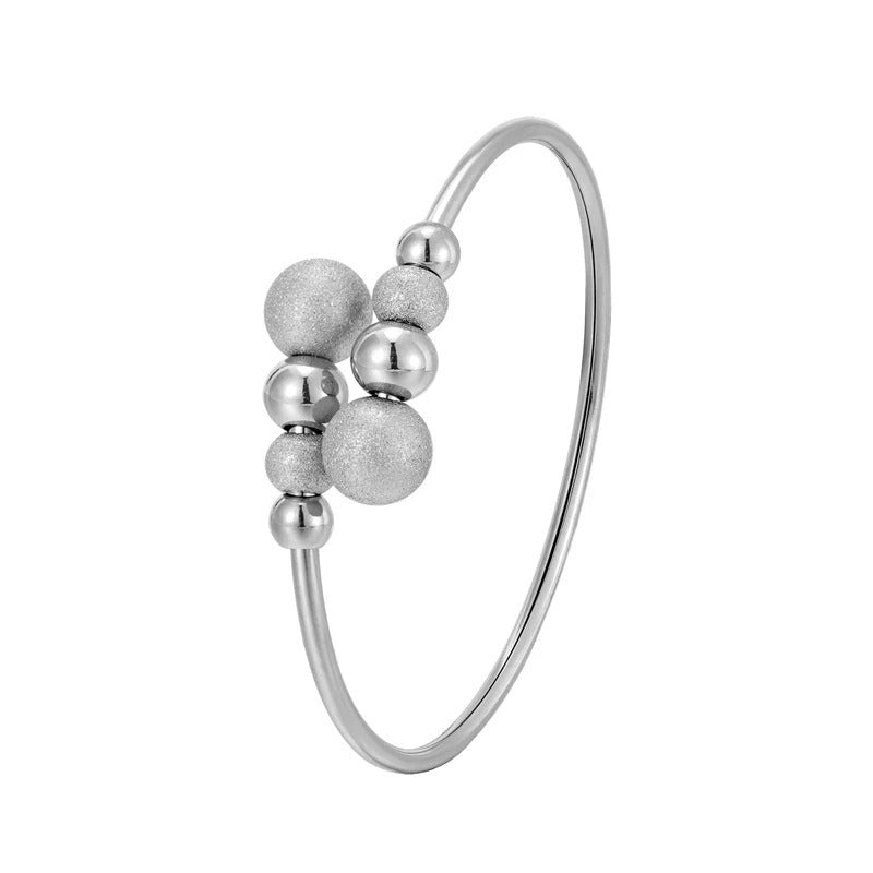 Bracelet à perles en acier inoxydable