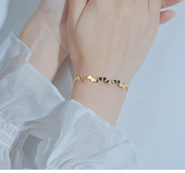 Bracelet en acier inoxydable véritable