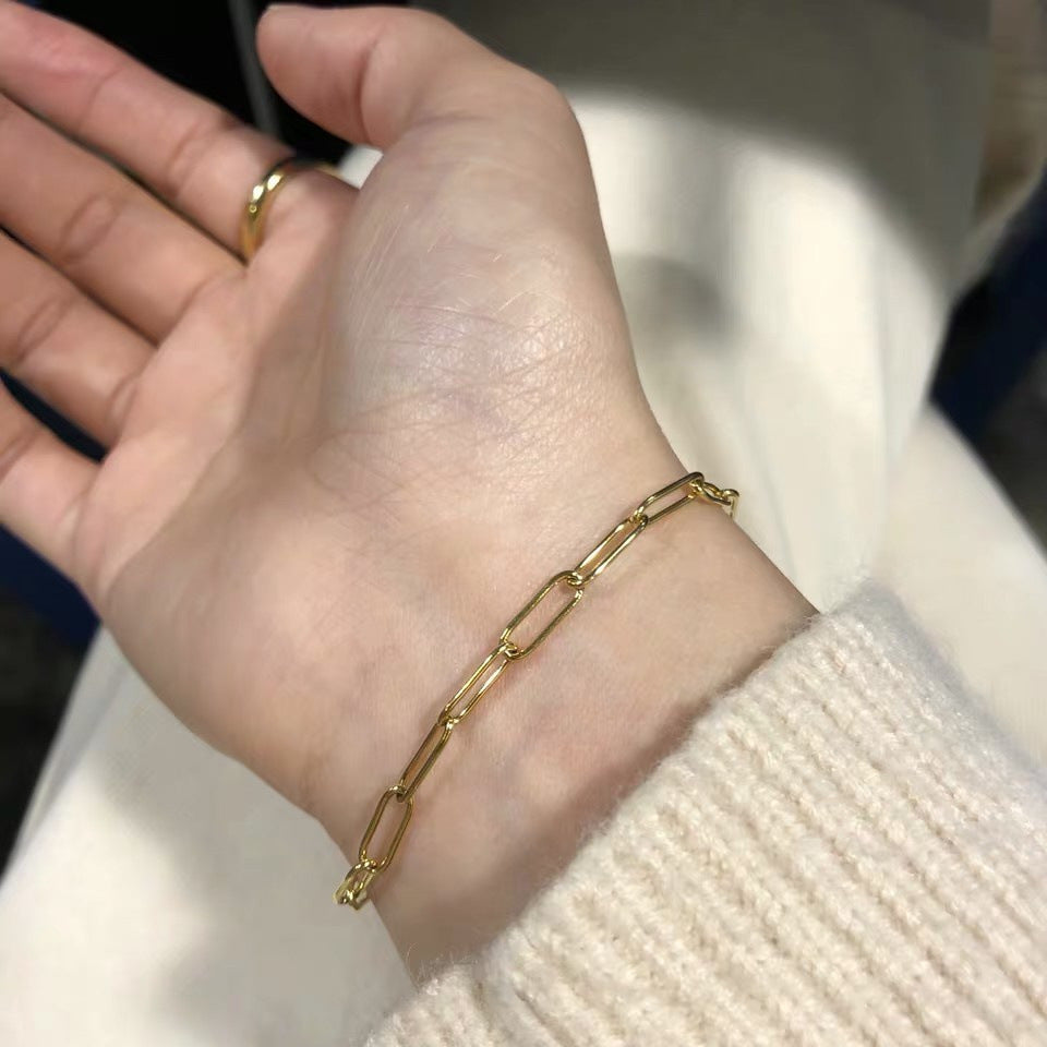 Bracelet ajouré en acier inoxydable galvanisé