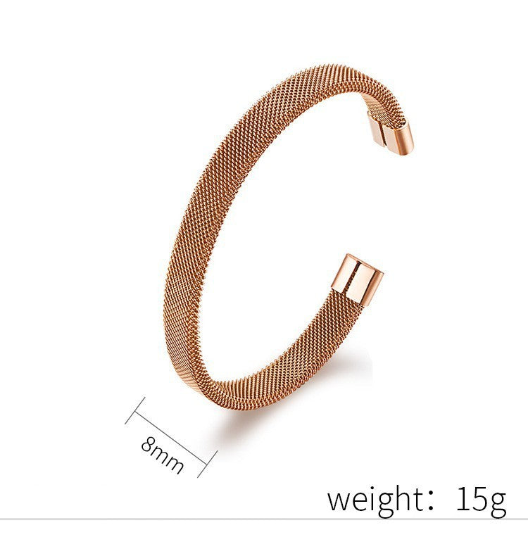 Elastic Stainless Steel Hipster Bracelet
