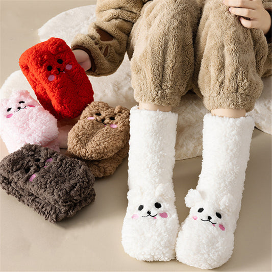 Chaussettes Niuky en velours épais