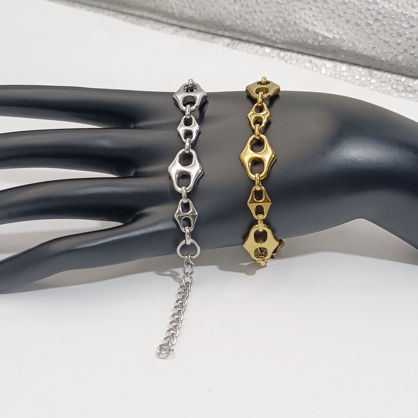 Bracelet nez de cochon en acier inoxydable