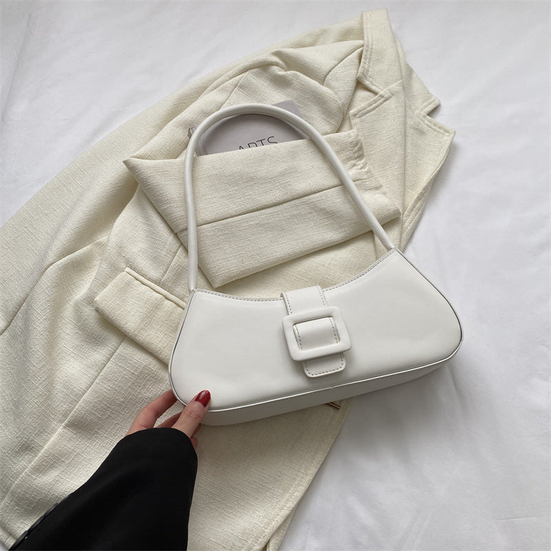 Petit sac carré à bandoulière texturé de style occidental